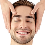 Remedy massage and facial treatment for men